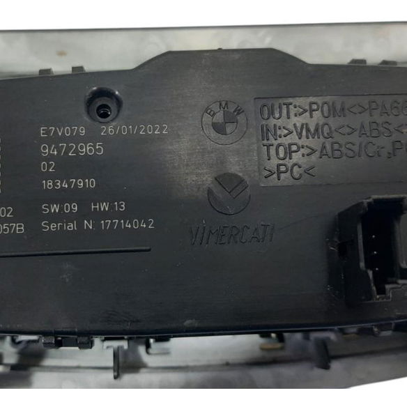 Botão Chave De Luz Bmw X3 M40i 2022