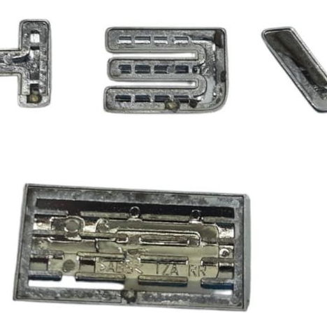 Emblema Hev Honda Crv 2.0 Híbrido 2023 Prateado