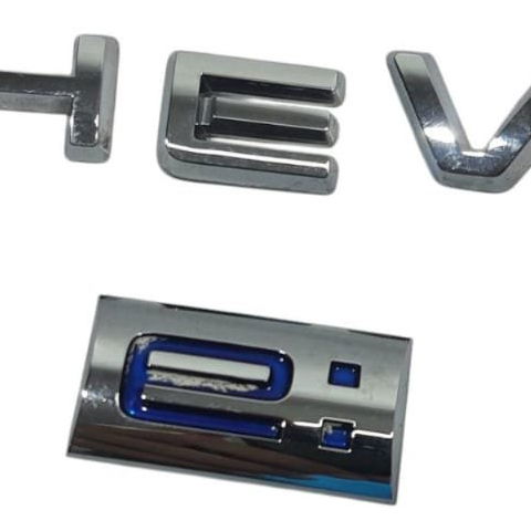 Emblema Hev Honda Crv 2.0 Híbrido 2023 Prateado