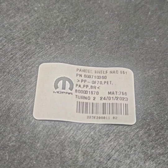 Tapão Bagagito Jeep Compass 2023 (detalhe) Preto