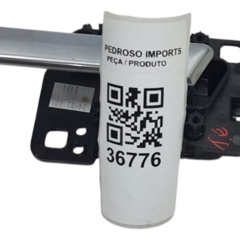 Maçaneta Interna Traseira Esquerda Land Rover Defender 2020 - Prateado - Traseira