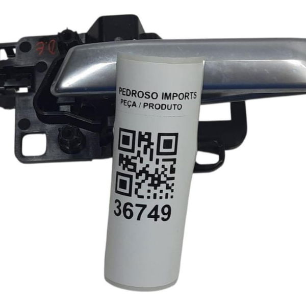 Maçaneta Interna Dianteira Esquerda Land Rover Defender 2020 Prateado Dianteira