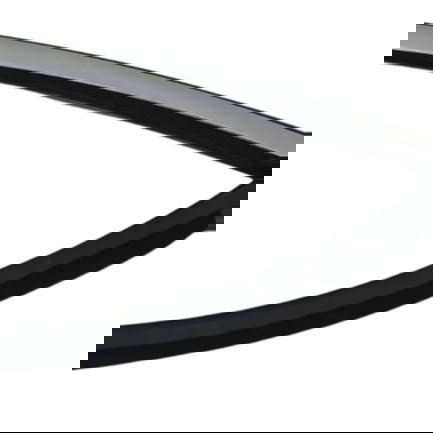 Borracha Caneleta Cromado Porta Tras. Dir. Mercedes C200 16 - Preto