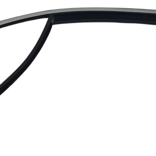 Borracha Caneleta Cromado Porta Tras. Dir. Mercedes C200 16 - Preto