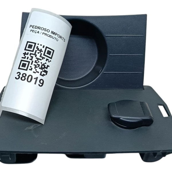 Porta Copo Com Entrada Tomada 12v Renault Captur 2018 Preto