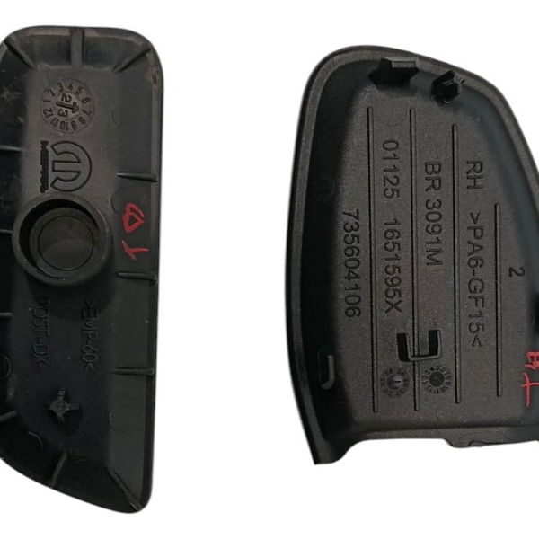 Par Acabamento Moldura Traseira Dir Jeep Renegade T270 2023 Preto