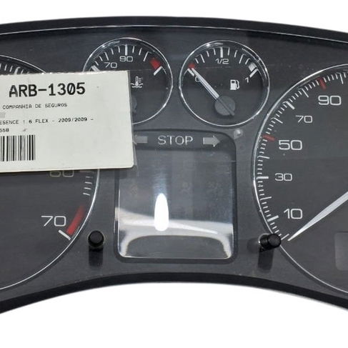Painel Instrumento Peugeot 307 1.6 2009 - Preto