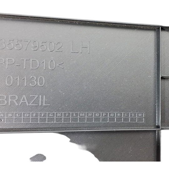 Moldura Coluna C Esquerda Jeep Renegade T270 2023 - Preto - Animal Print