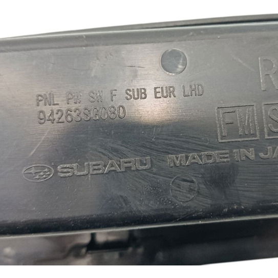 Acabamento Moldura Botão Vidro Elétrico Subaru Forester 2014 Preto