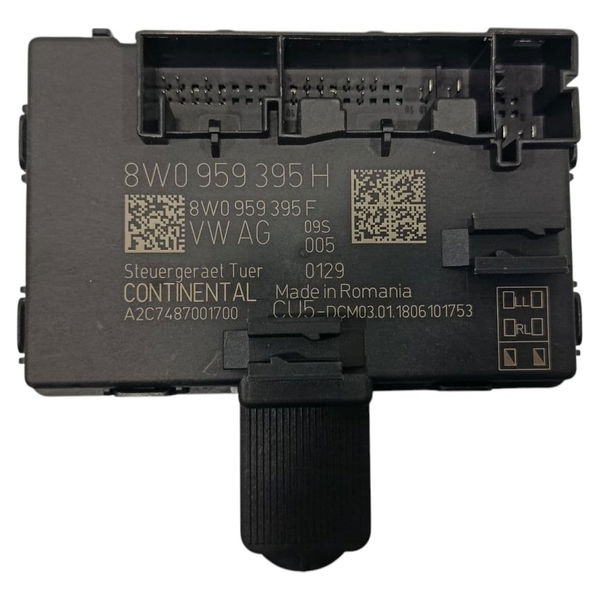 Módulo Porta Traseira Esquerda Audi A4 B9 2018 Preto