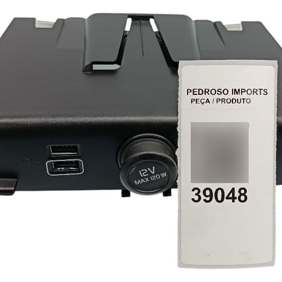 Moldura Com Tomada 12v Volvo Xc40 2018 2.0 - Preto