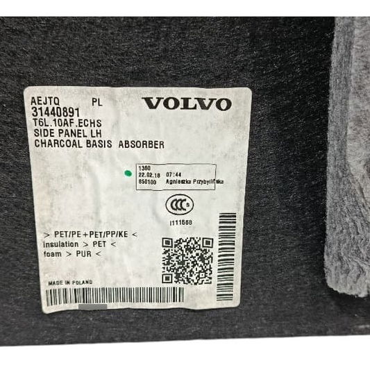 Forro Porta Malas Esquerdo Volvo Xc40 2018 2.0