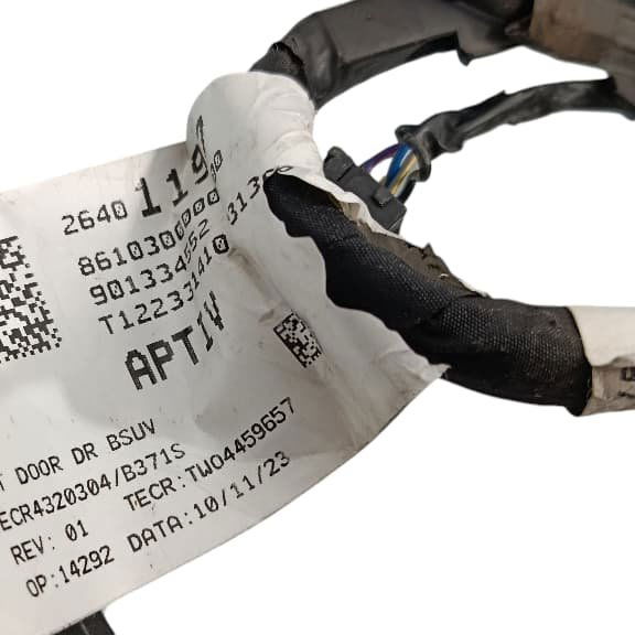 Chicote Porta Dianteira Esquerda Chevrolet Tracker 1.2 2023