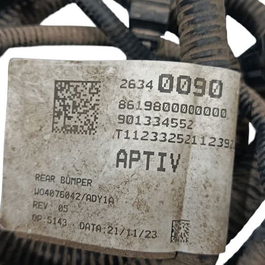 Chicote Parachoque Traseiro Chevrolet Tracker 1.2 2023