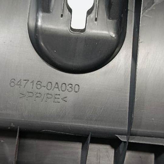 Cobertura Painel Traseiro/soleira Porta Malas Corolla Cross