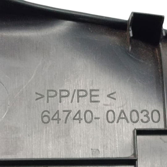 Revestimento Caixa Roda Tras Dir Corolla Cross Hybrid 23/24 - Preto