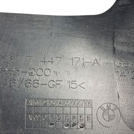 Moldura Interna Porta Dianteira Direita Bmw 320 2021 Preto