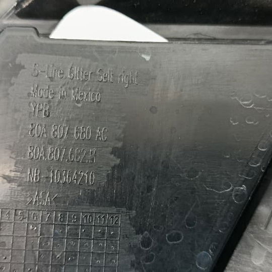 Grade Inferior Moldura Farol Milha Audi Q5 21/24 Preto Ambos Lados