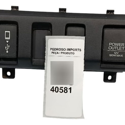 Moldura Tomada 12v Honda Hr-v Touring 1.5 Turbo 2020