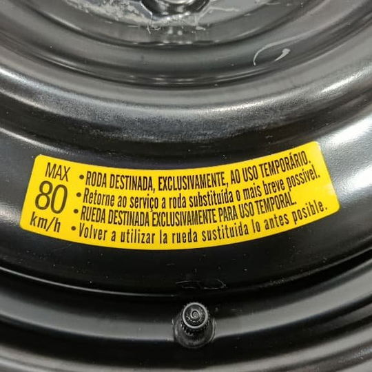 Estepe Fino 16 Honda Hrv 2020 Preto