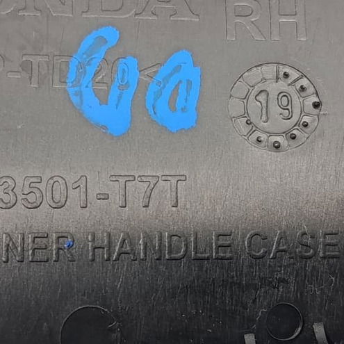 Tampa Maçaneta Dianteira Direita Honda Hrv 2020 Preto