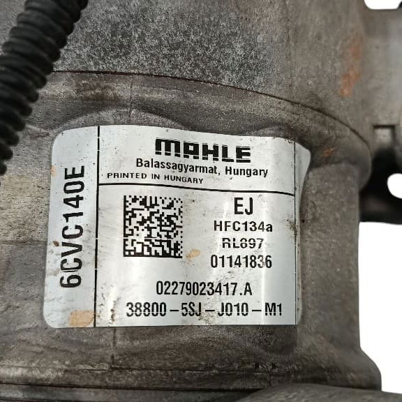 Compressor Ar Condicionado Honda Hr-v Touring 1.5 Turbo 2020