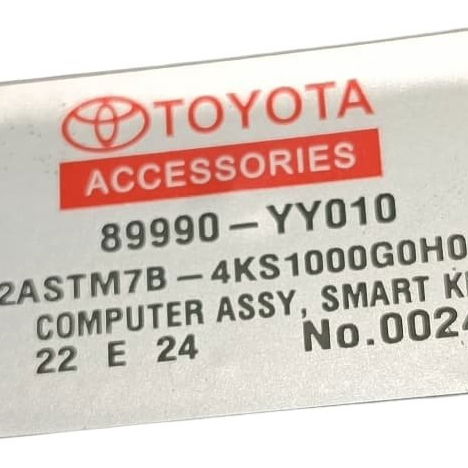 Módulo Smart Key Toyota Sw4 Gr 2024 Preto