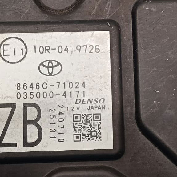 Camera Frontal Parabrisa Toyota Sw4 Gr 2024