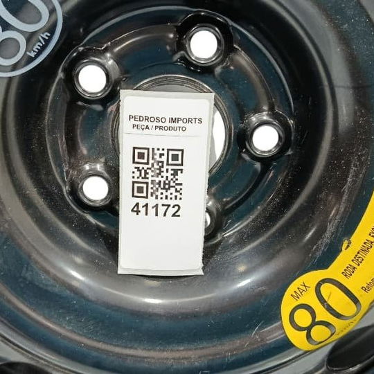 Roda Estepe 17 Chery Tiggo 7 Pro 2024 Preto