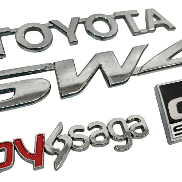 Emblemas Toyota Sw4 Gr 2024 Prateado