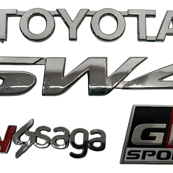 Emblemas Toyota Sw4 Gr 2024 Prateado