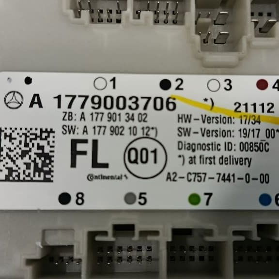 Módulo Porta Dianteira Esquerda Mercedes Glb 200 1.3 2021