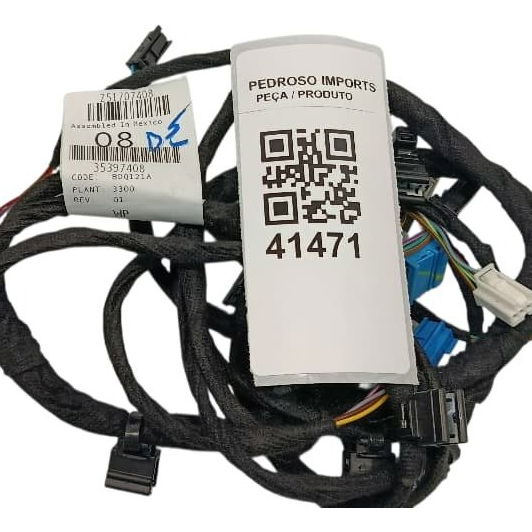 Chicote Porta Dianteiro Esquerda Mercedes Glb 200 2021