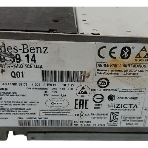 Módulo Multimidia Mercedes Glb 200 1.3 2021