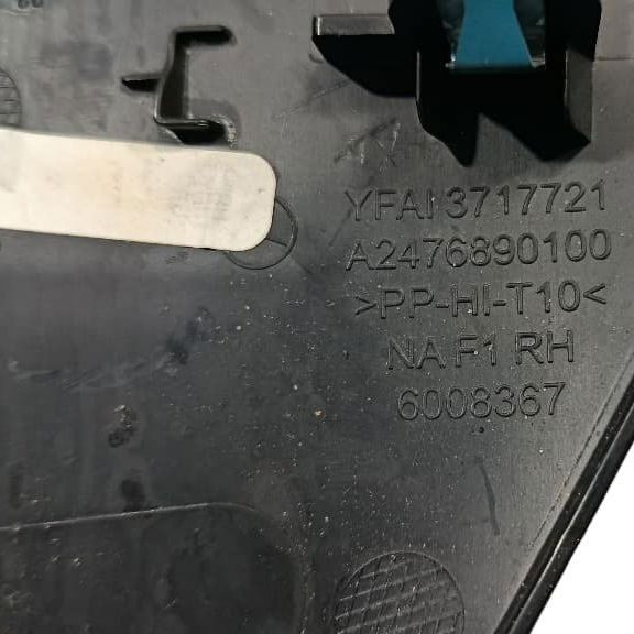 Acabamento Direito Painel Mercedes Glb 200 1.3 2021 Preto