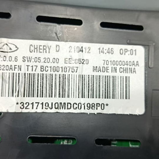 Painel Instrumentos Conta Giro Chery Tiggo 5x 2020 Preto