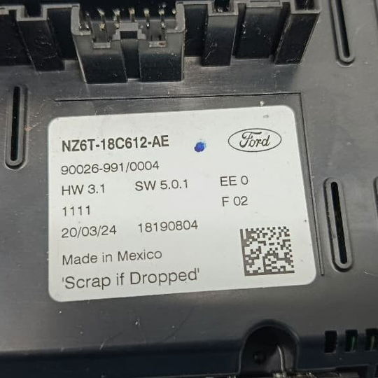 Comando Controle Ar Condicionado Ford Maverick 2024