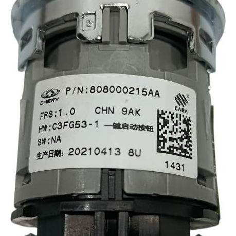 Botão Start/stop Chery Tiggo 5x 2020 Preto