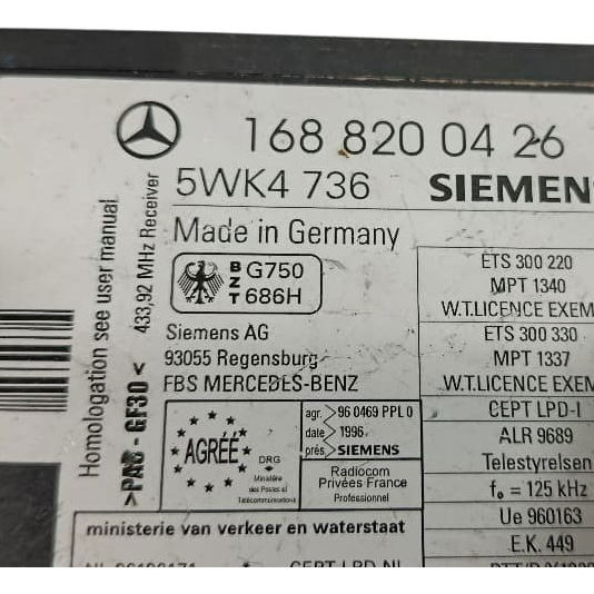 Módulo Imobilizador Mercedes Classe A160