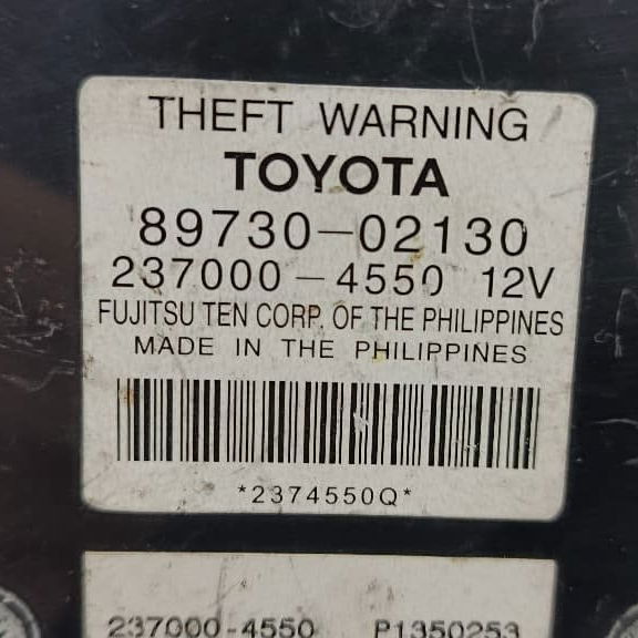 Módulo Controle Alarme Toyota Corolla