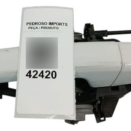 Maçaneta Externa Traseira Direita Land Rover Evoque 2018 Branco Traseira