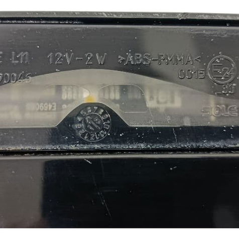 Moldura Luz Placa Land Rover Evoque 2018 Preto