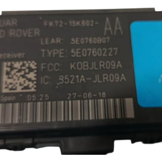 Módulo Keyless Land Rover Evoque 2018 Preto