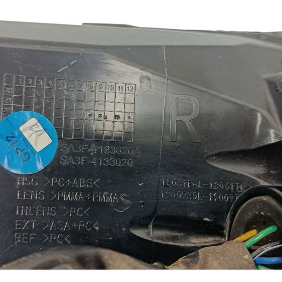 Lanterna Direita Byd Song Plus 2023 A 2025 Vermelho Direito/passageiro