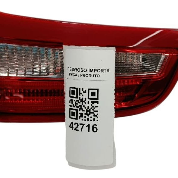 Lanterna Tampa Traseira Direita Volvo S60 2011 Direito/passageiro Vermelho