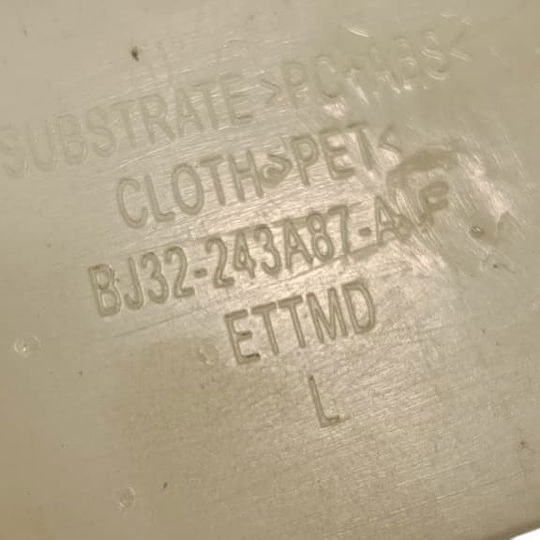 Acabamento Superior Coluna C Esquerdo Land Rover Evoque 2018 Preto