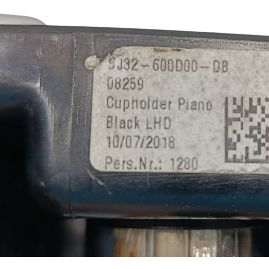 Porta Copos Console Central Land Rover Evoque 2018 Preto