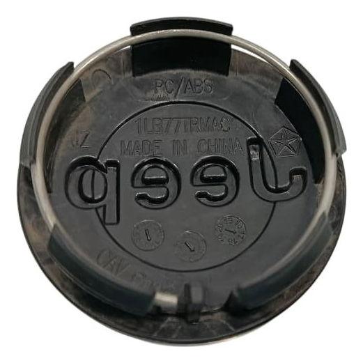 Calota Central Roda Jeep Compass 2019 Preto