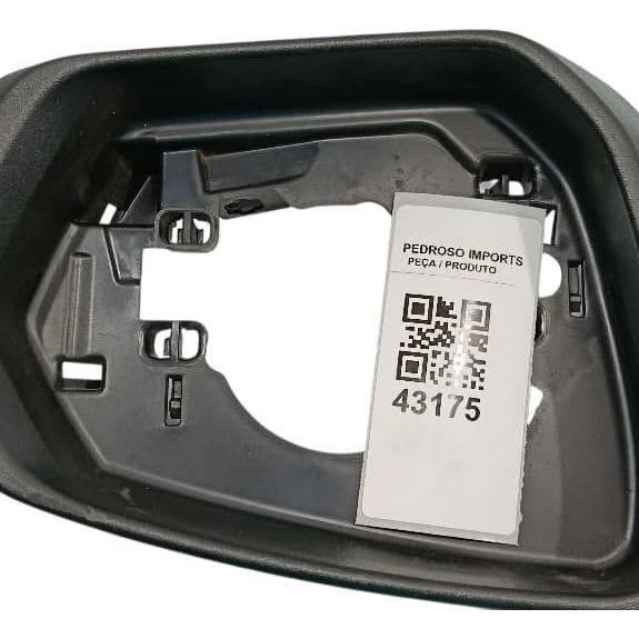 Moldura Vidro Retrovisor Direito Chevrolet Equinox 2018 Preto