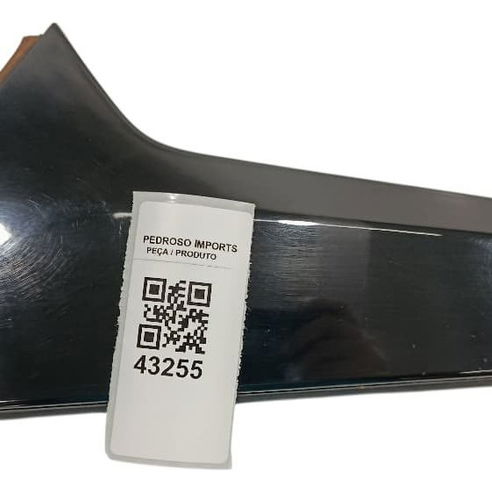 Aplique Lateral Esquerdo Tampa Tras. Chevrolet Equinox 2018 Preto